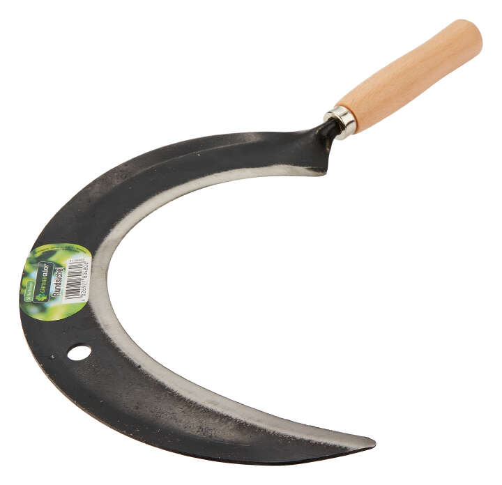 GÄRTNERGLÜCK Rundsichel mit Holzstiel